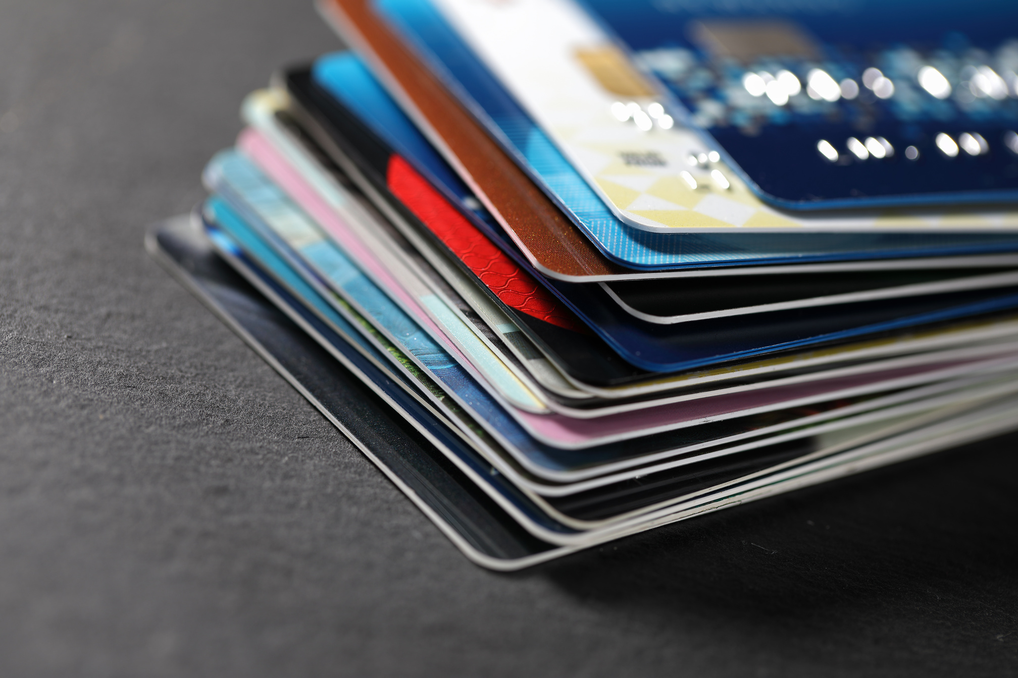 Stacked credit cards